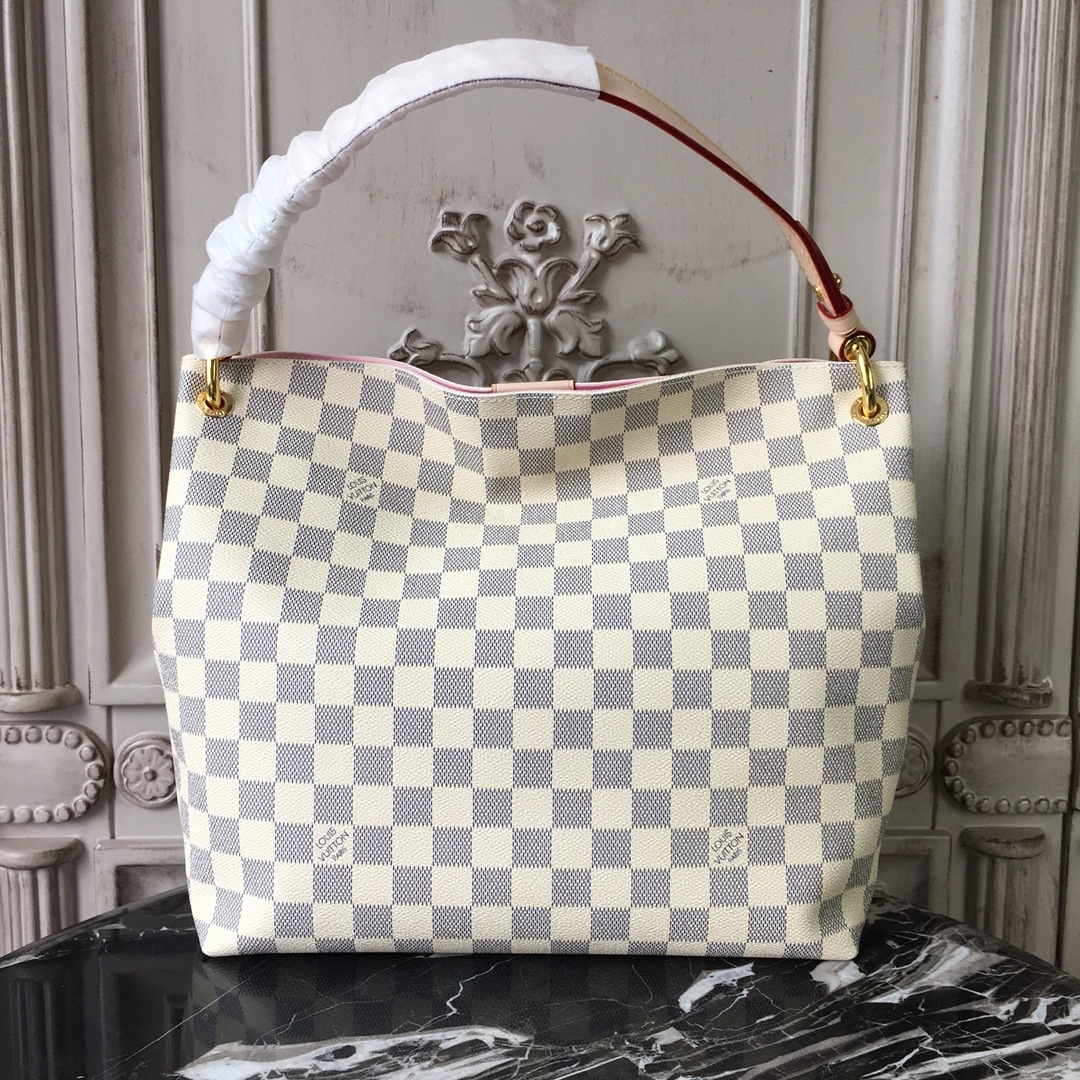 Louis Vuitton GRACEFUL PM Handbag Damier Ebene N42249